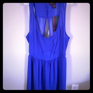Material Girl Royal Blue Dress